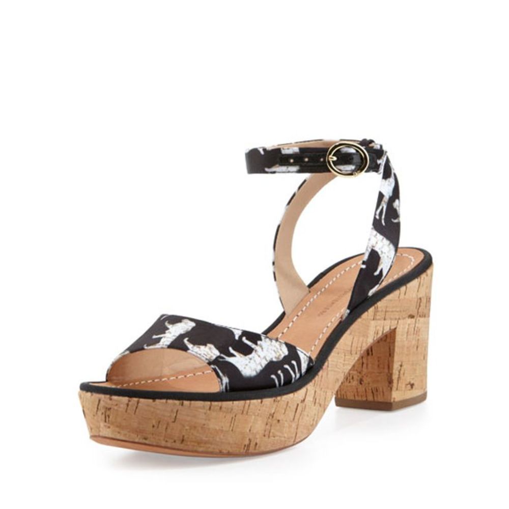 Diane Von Furstenberg Odelia Jungle Print Platform